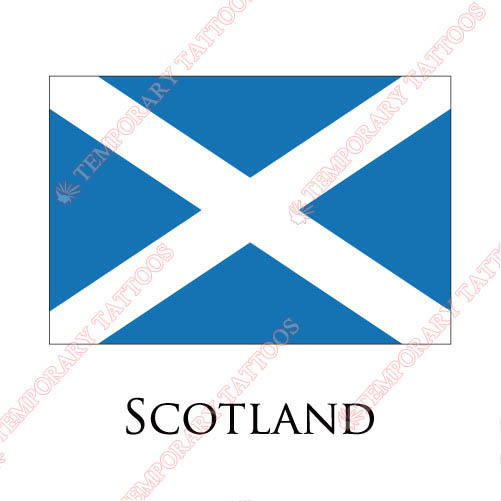 Scotland flag Customize Temporary Tattoos Stickers NO.1975